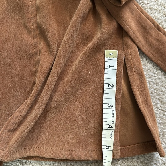 Vintage Rafaella Women’s Tan Button Up Jacket with Belt Size 6 - Picture 6 of 11